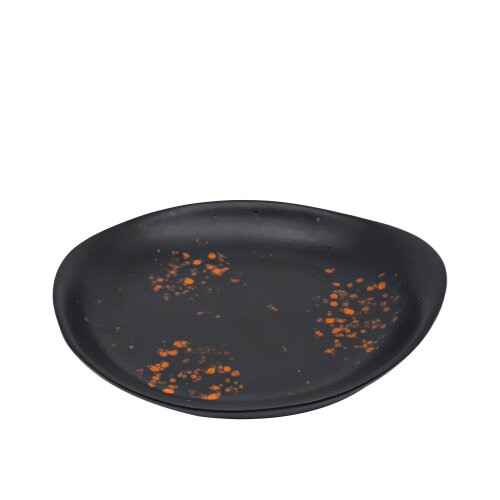 Tulu Porselen Mar Sunum Tabak 24 cm - Oxi 44 Turuncu - TULU PORSELEN