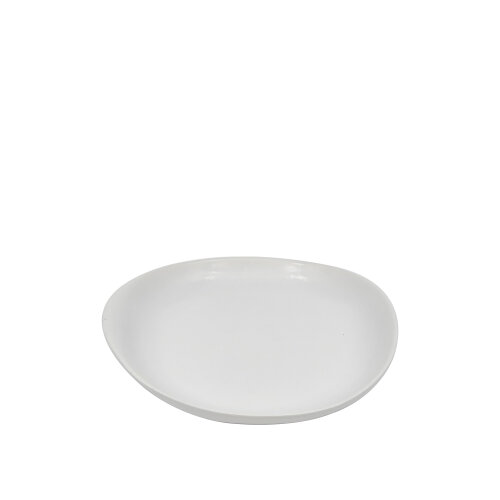 Tulu Porselen Mar Sunum Tabak 24cm - Saten Beyaz MAR24KYST01 - TULU PORSELEN