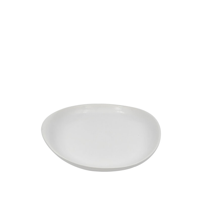 Tulu Porselen Mar Sunum Tabak 24cm - Saten Beyaz MAR24KYST01 - 1