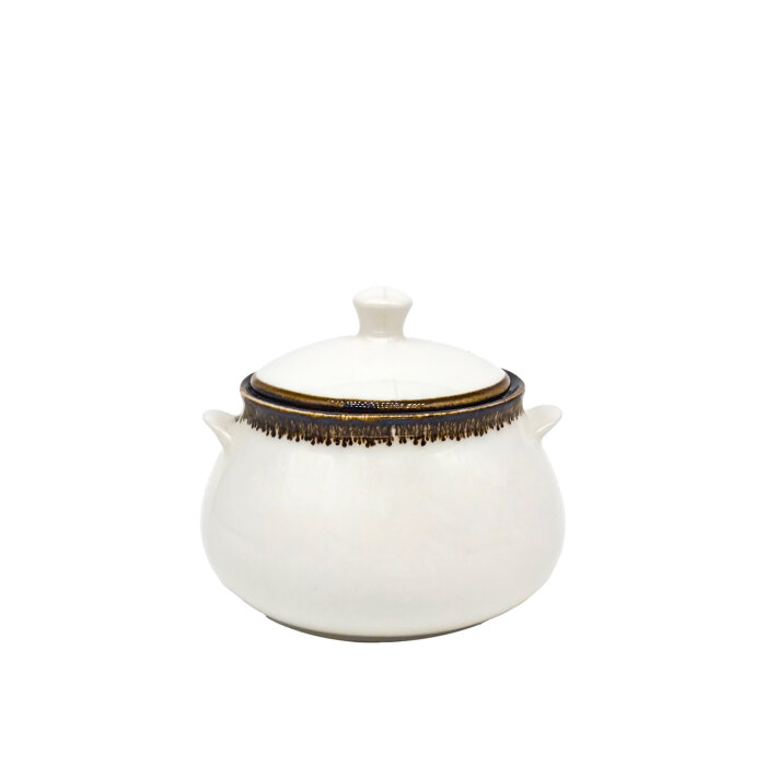 Zest Porcelain Marmita Tencere 15cm-Chocolate MAR15TCCT47 - 1