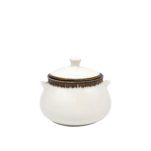 Zest Porcelain Marmita Tencere 15cm-Chocolate MAR15TCCT47 - ZEST PORCELAIN