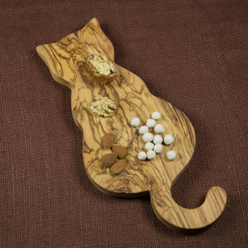 Zeytiniz Mars Kedi Formlu Kesme Sunum Tahtası33X15 Cm - 2