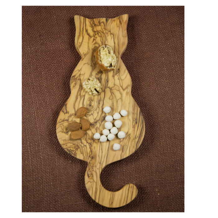 Zeytiniz Mars Kedi Formlu Kesme Sunum Tahtası33X15 Cm - 3