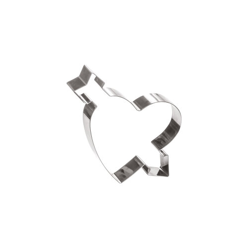 Martellato Oklu Kalp Metal 280X248,8 H 5 cm 17h5x28 - MARTELLATO