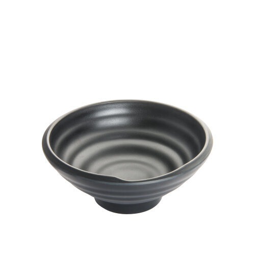 Mat Siyah Melamin Geniş Kase 22,5Cm - ULTRAFORM MELAMİN