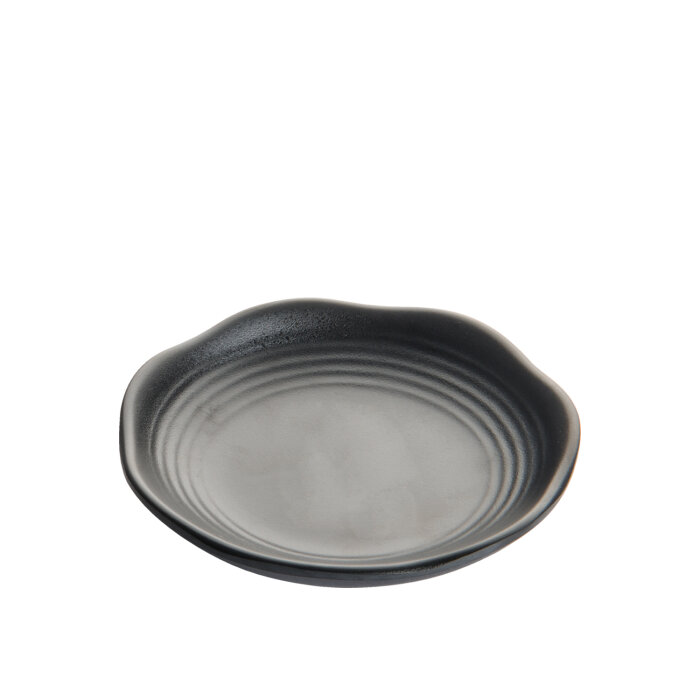 Mat Siyah Melamin Küçük Sunum Tabak 10Cm - 1