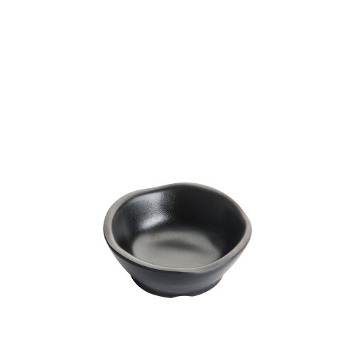 Mat Siyah Melamin Küçük Sunum Tabak 7,5Cm - ULTRAFORM MELAMİN