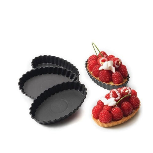 Matfer 12 Oblong Exoglass Tartles - MATFER