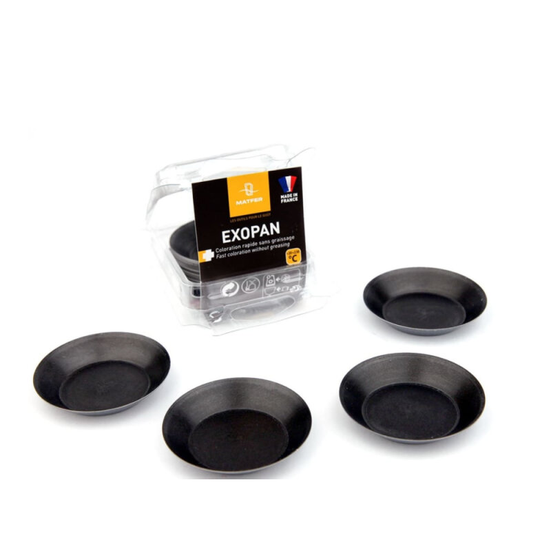 MATFER EXOPAN ROUND TARTLET TIN H10 Ø70MM 25 ADET - 1