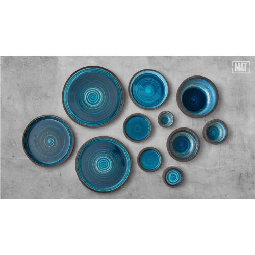 Matgusto Meru Kase Orta Parlak Mavi Ç:16 cm.H:6 cm MERU166 - 2