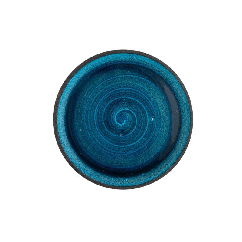 Matgusto Meru Yuvarlak Tabak Parlak Mavi Ç:20 cm.H:3 cm.MERU203 - 1