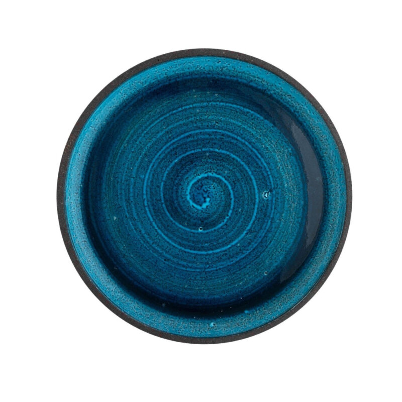 Matgusto Meru Yuvarlak Tabak Parlak Mavi Ç:30 cm.H:3 cm.MERU303 - 1