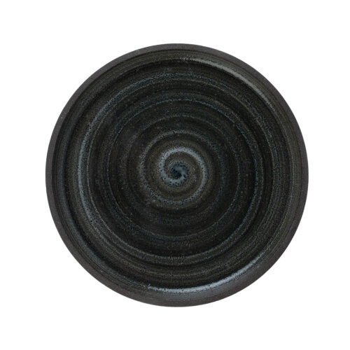 Matgusto Fuego Yuvarlak Tabak Parlak Siyah Ç:30 cm.H:3 cm. FUEGO303 - MATGUSTO