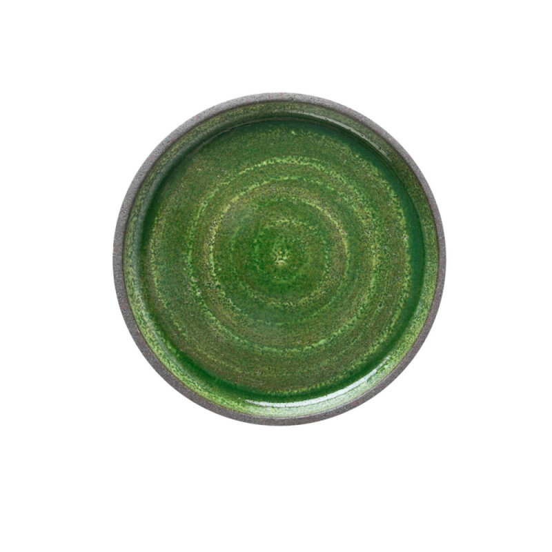 Matgusto Brava Yuvarlak Tabak Parlak Yeşil Ç:25 cm.H:3 cm. BRAVA253 - 1