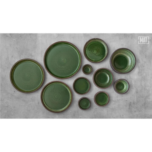 Matgusto Brava Yuvarlak Tabak Parlak Yeşil Ç:25 cm.H:3 cm. BRAVA253 - 2