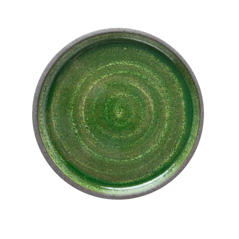 Matgusto Brava Yuvarlak Tabak Parlak Yeşil Ç:27 cm.H:3 cm. BRAVA273 - 1