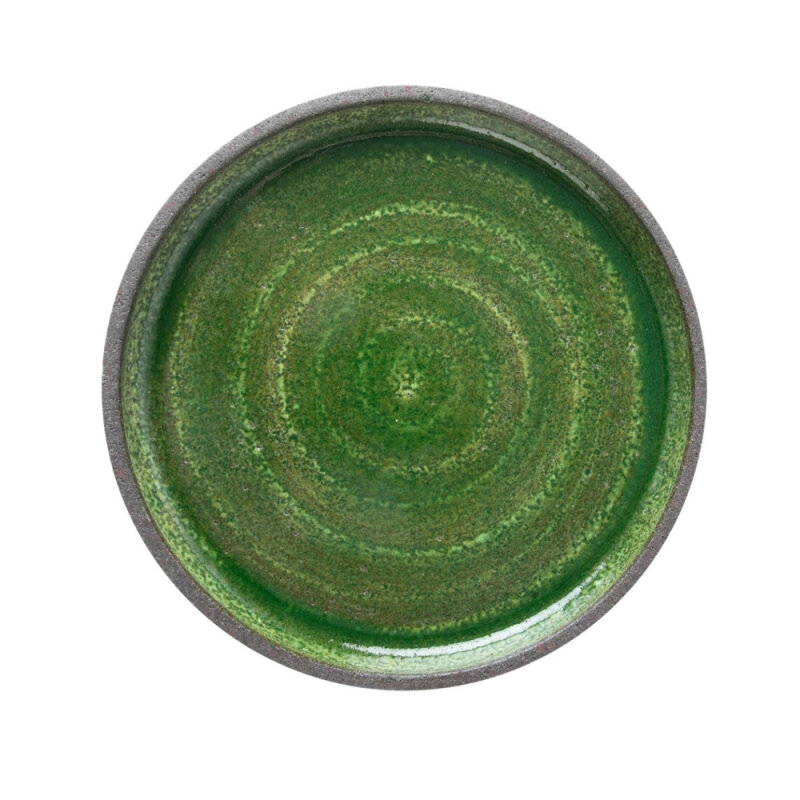 Matgusto Brava Yuvarlak Tabak Parlak Yeşil Ç:30 cm.H:3 cm. BRAVA303 - 1