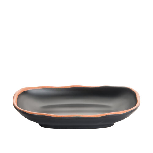 Melamin Bb Oval Derin Kase Mat Siyah 24Cm - ULTRAFORM MELAMİN