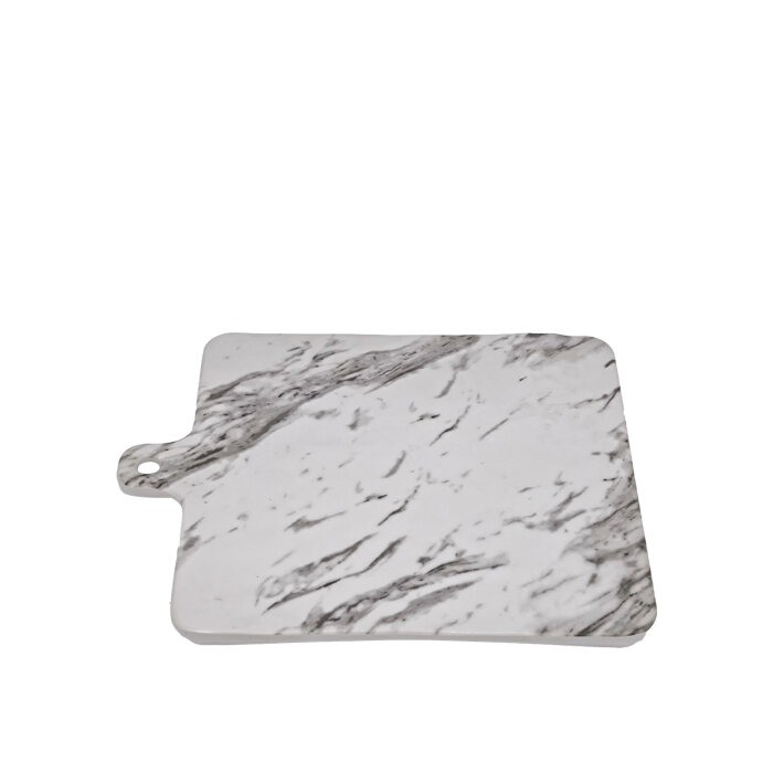 Melamin Mermer Görünümlü Kare Sunum 20Cm - 1