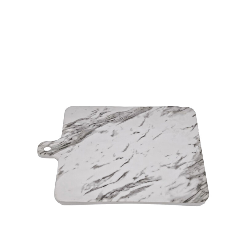 Melamin Mermer Görünümlü Kare Sunum 20Cm - 1