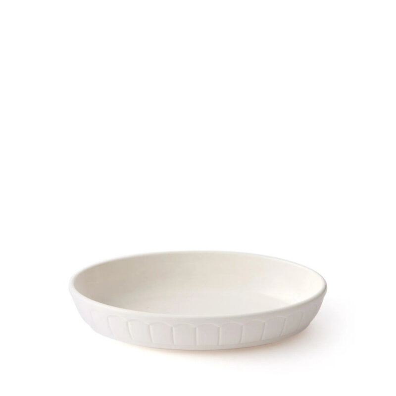 Tulu Porselen Mina Oval Fırın Kabı 23 cm - Krem - 1