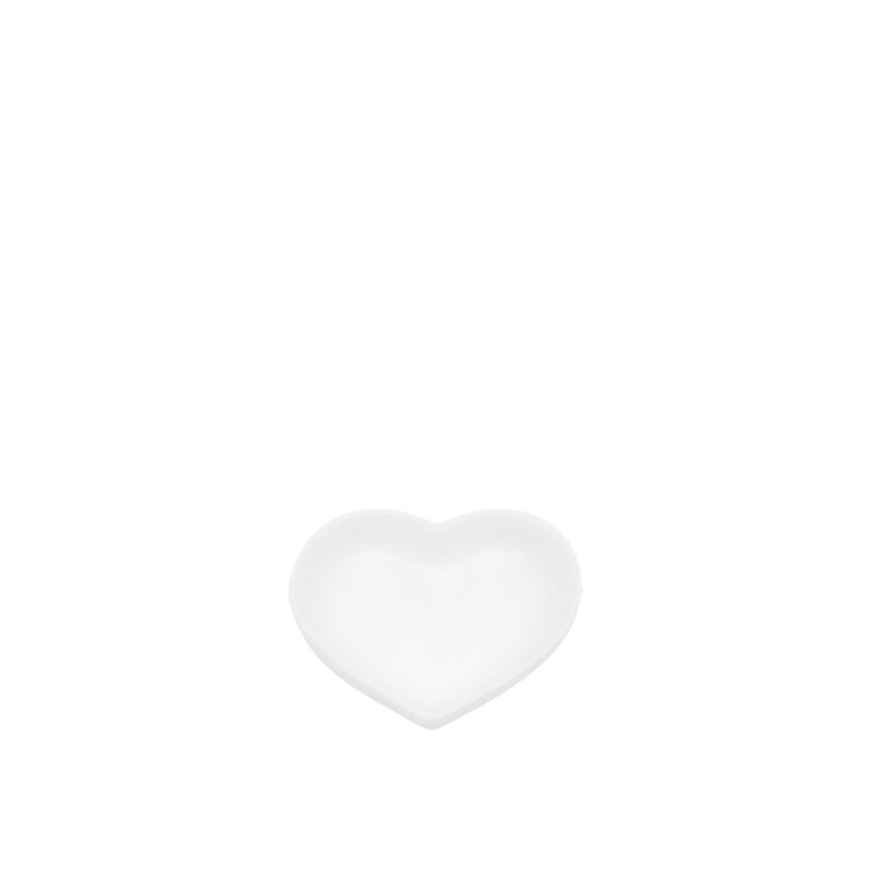 Tulu Porselen Minimal Sunum Kalp - Krem ULTA2431 - 1