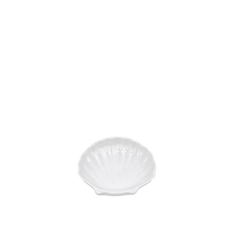 Tulu Porselen Minimal Sunum Midye 10cm - Krem ULTA0617 - 1