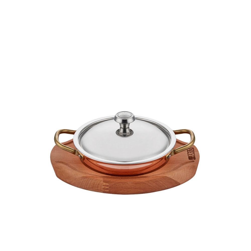 Altınbaşak Mm Bakır Yumurta Sahanı 14Cm + Nihale + Kapak
