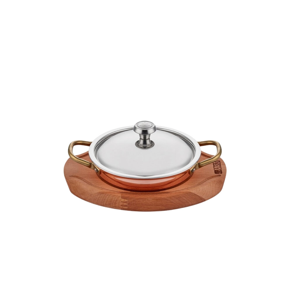 Altınbaşak Mm Bakır Yumurta Sahanı 18Cm + Nihale + Kapak