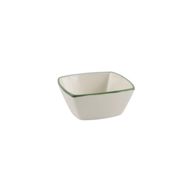 Zest Porcelain Mrt Kare Kase 11Cm -Riva Yeşil Yeşil - 1