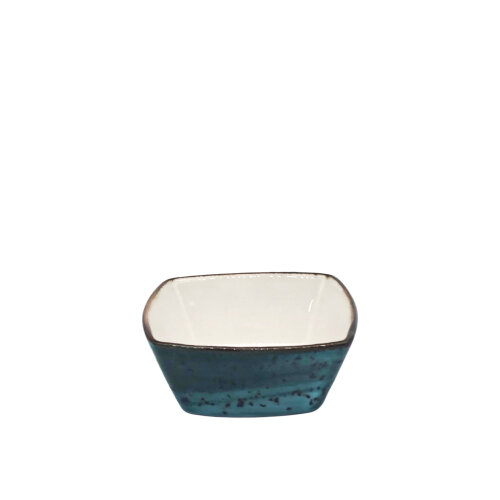 Zest Porcelain Mrt Kare Kase 11Cm -Paris Turkuaz - ZEST PORCELAIN