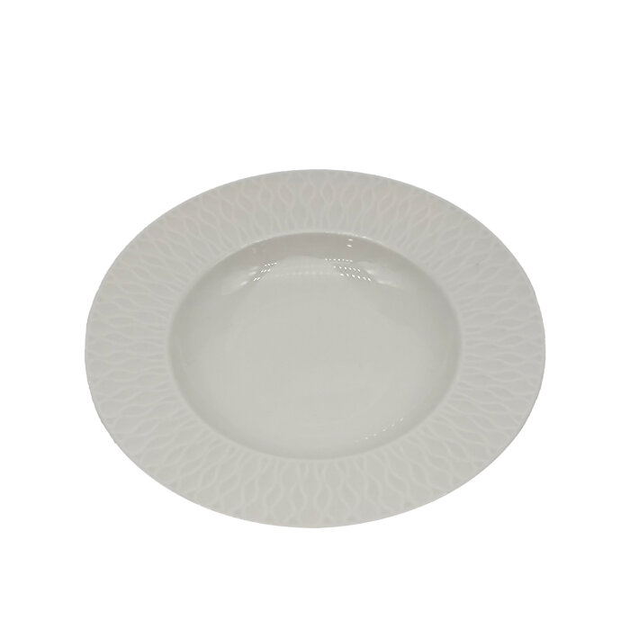 Tulu Porselen Nil Çukur Tabak 21 cm Krem NIL21CK00 - 1