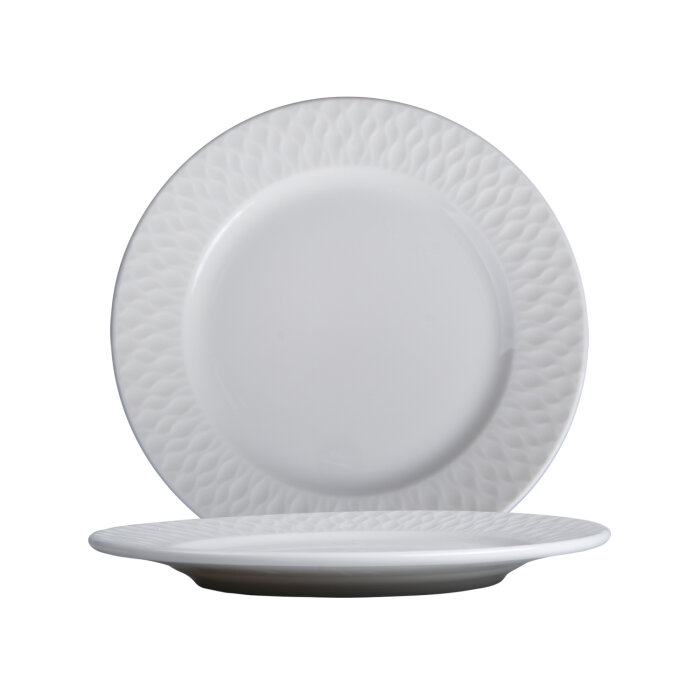 Zest Porcelain Nil Düz Tabak 17cm Transparan NIL17DU00 - 1