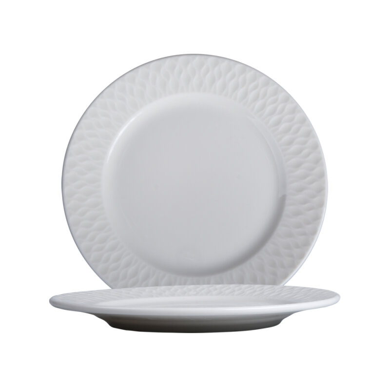 Zest Porcelain Nil Düz Tabak 17cm Transparan NIL17DU00 - 1