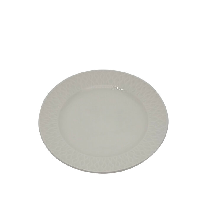 Zest Porcelain Nil Düz Tabak 19cm Krem NIL19DU00 - 1