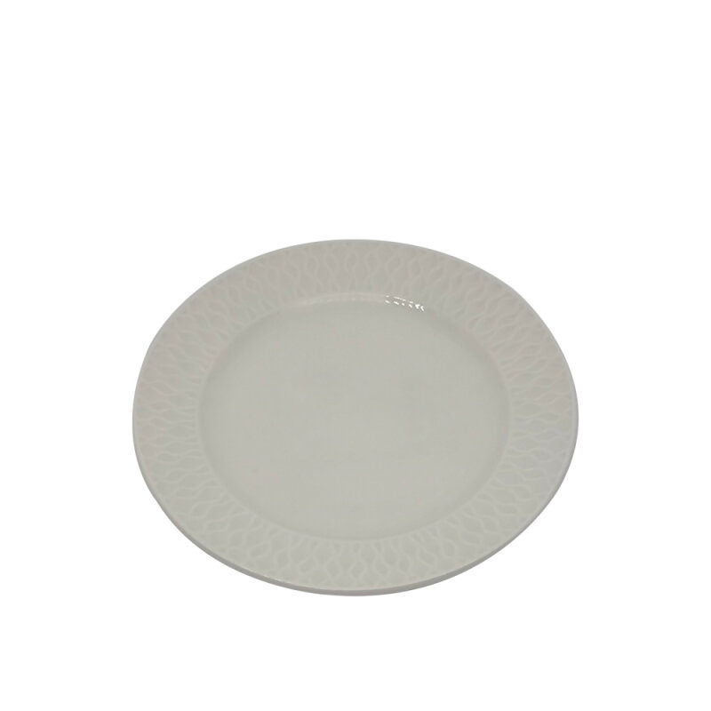 Zest Porcelain Nil Düz Tabak 19cm Krem NIL19DU00 - 1