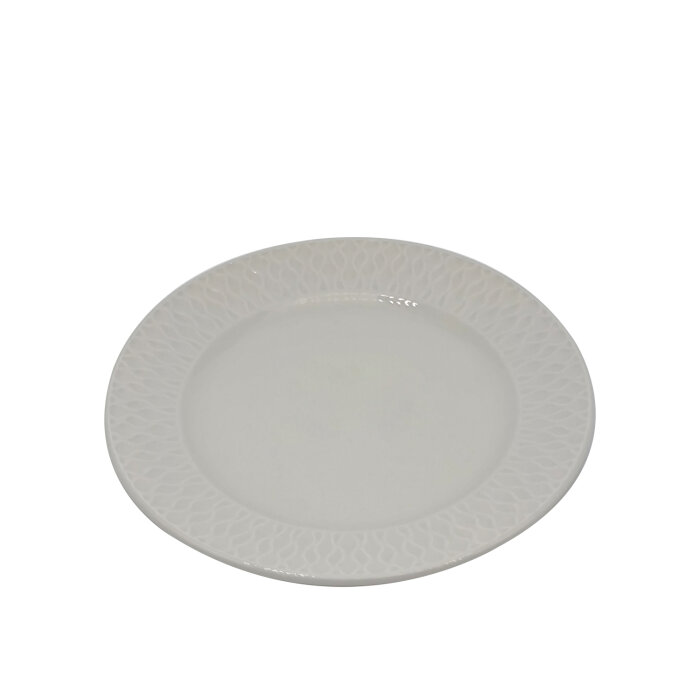 Zest Porcelain Nil Düz Tabak 21 cm Krem NIL21DU00 - 1