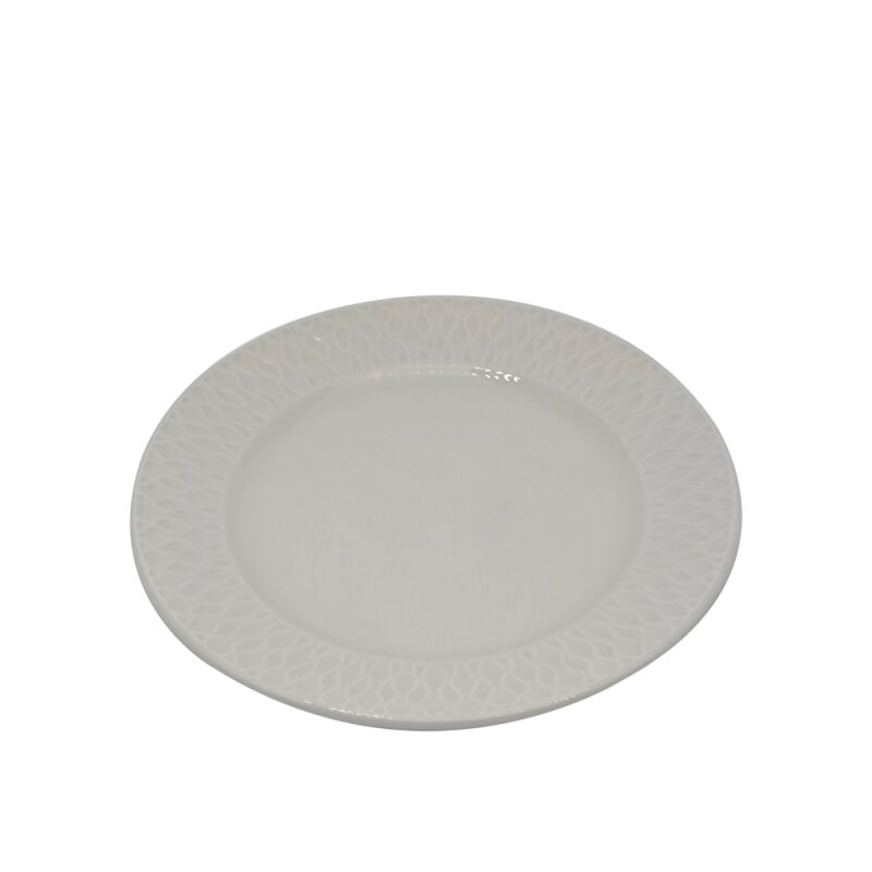 Zest Porcelain Nil Düz Tabak 21 cm Krem NIL21DU00 - 1