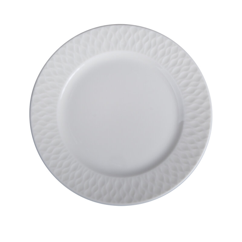 Zest Porcelain Nil Düz Tabak 21 cm Krem NIL21DU00 - 2