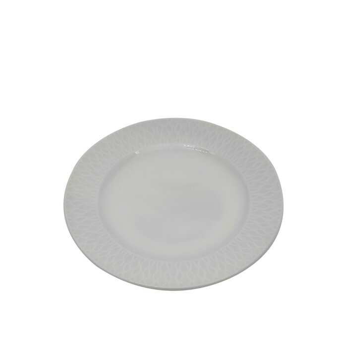 Zest Porcelain Nil Düz Tabak 23 cm Krem NIL23DU00 - 1