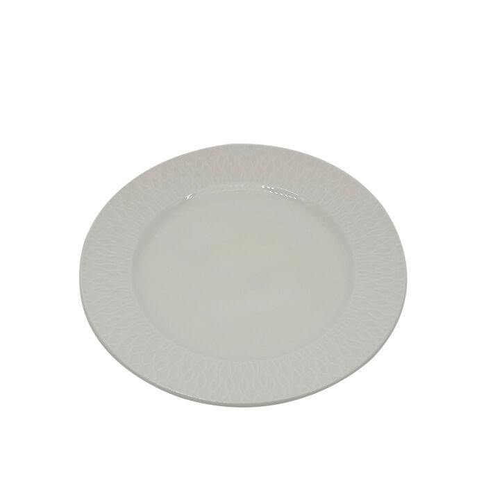 Tulu Porselen Nil Düz Tabak 25 cm Krem NIL25DU00 - 1