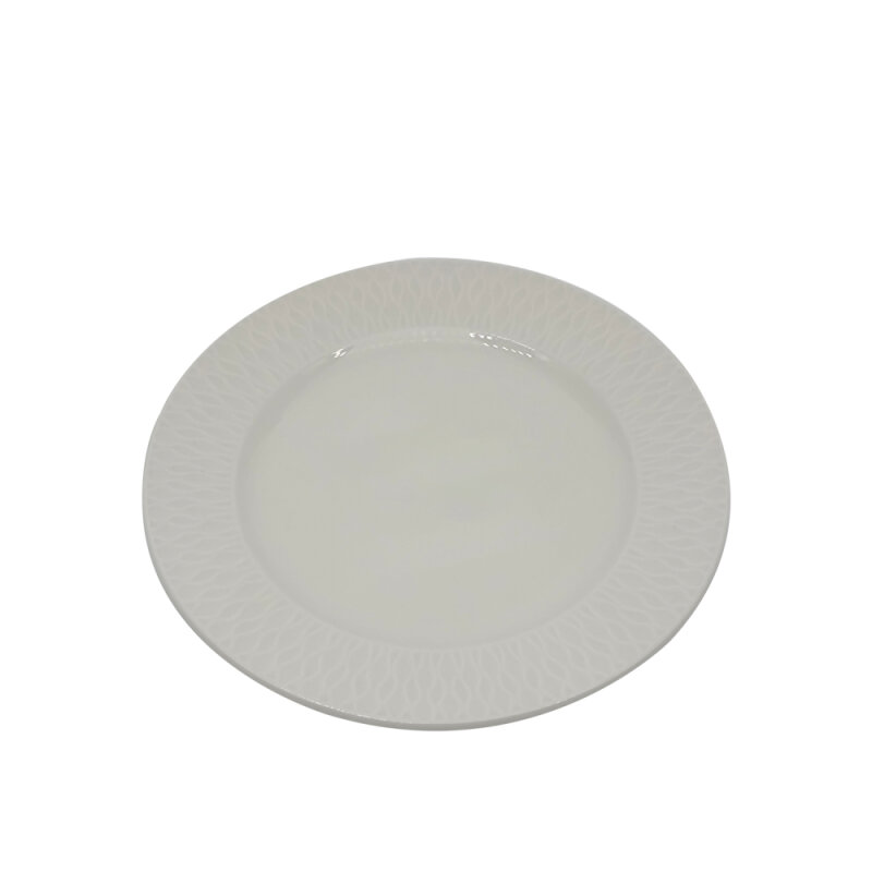 Zest Porcelain Nil Düz Tabak 25 cm Krem NIL25DU00 - 1