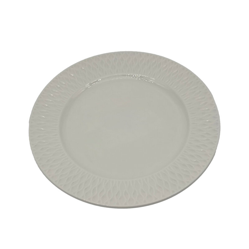 Zest Porcelain Nil Düz Tabak 27 cm Krem NIL27DU00 - 1