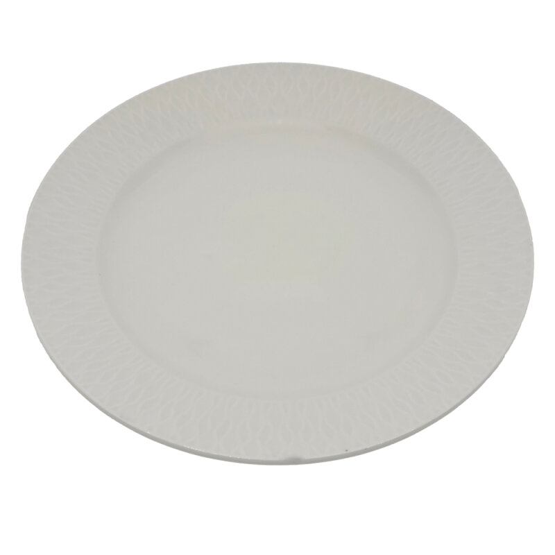 Zest Porcelain Nil Düz Tabak 30 Cm Krem - 1