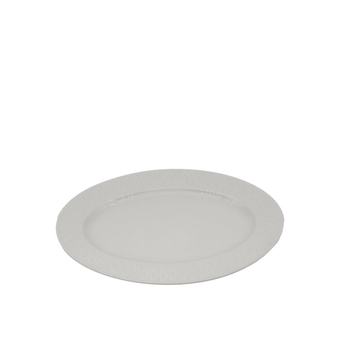 Tulu Porselen Nil Kayık Tabak 25 cm Krem NIL25KY00 - 1