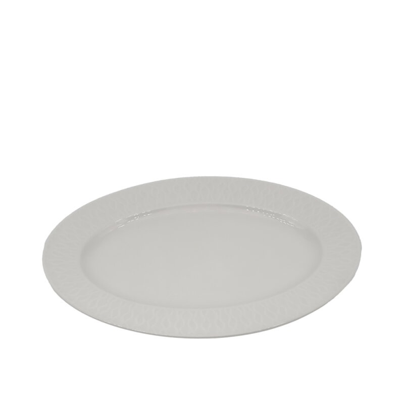 Zest Porcelain Nil Kayık Tabak 30 cm Krem NIL30KY00 - 1