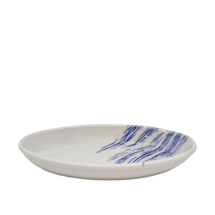 Tulu Porselen Oval Fırın Kabı 19 cm - Cresent Mavi TL19OFKDB1580 - 1