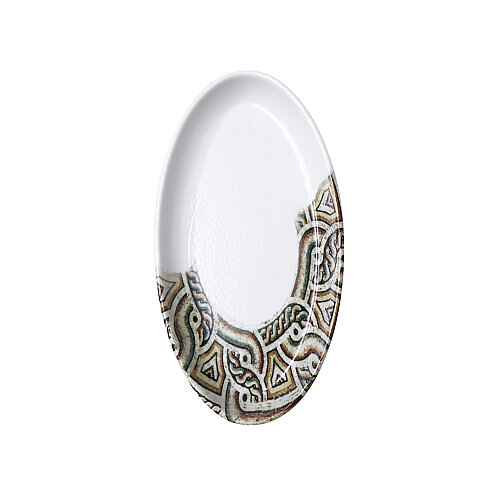 Zest Porcelain Oval Fırın Kabı 19 Cm-Elbe - ZEST PORCELAIN