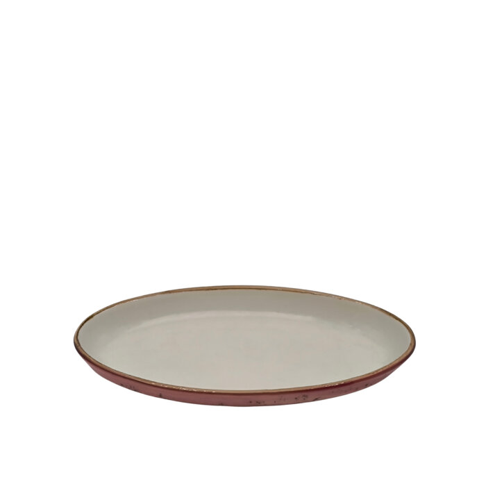 Tulu Porselen Oval Fırın Kabı 26cm – Reactıve 06 Pembe TL26OFKR06 - 1