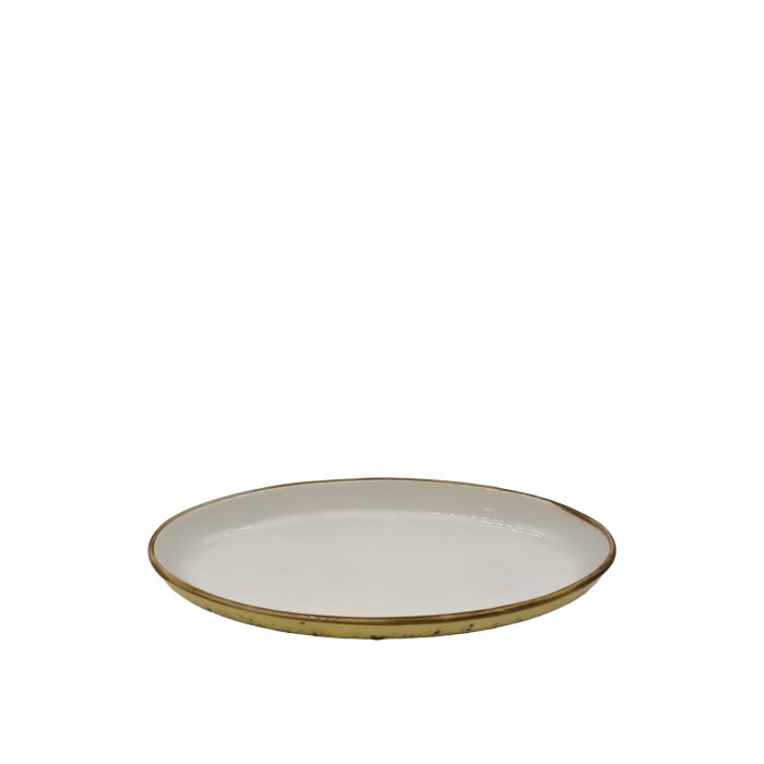 Tulu Porselen Oval Fırın Kabı 26cm-Reactıve 11 Sarı TL26OFKR11 - 1
